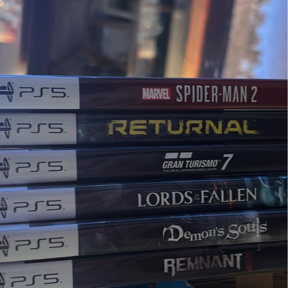 6 PlayStation 5 video games.